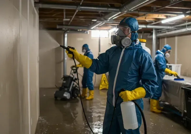 Basement Sanitization and Antimicrobial Treatment process in Johnsonville, TN